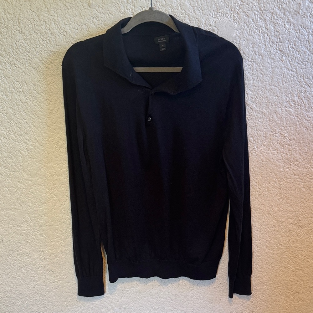 J. Crew Men's V-Neck Long-Sleeve Sweater - Black